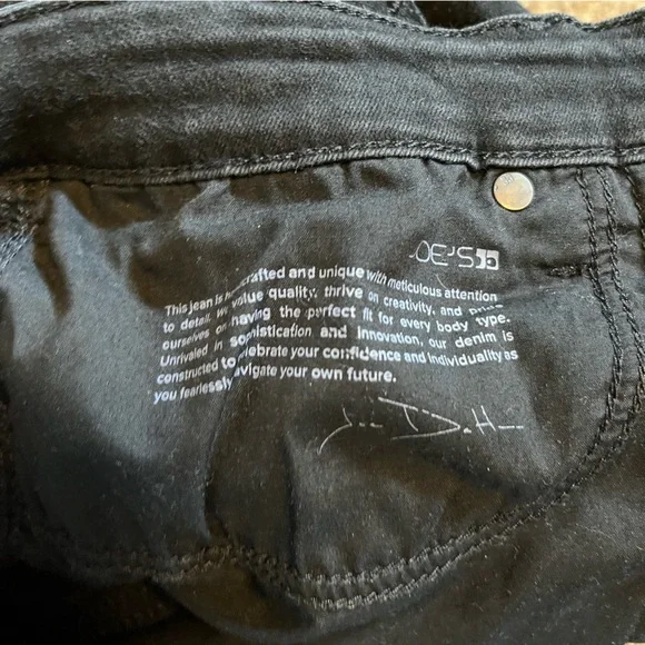 Joes Jeans Flawless The Charlie High Rise Skinny Jeans Black Stretch Denim 32 - Picture 9 of 12